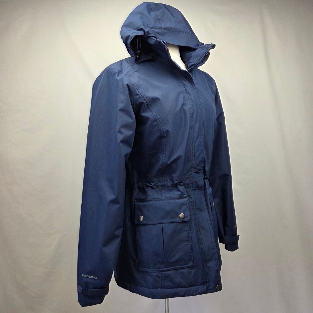 Eddie Bauer Weatheredge Hooded Waterproof Winter Jacket Navy Size Mediuim